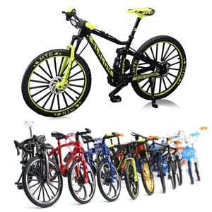 Mini bicicleta de aleación creativa, modelo de decoración, juguete de metal, bicicleta de montaña de juguete, colección de simulación, 1:10