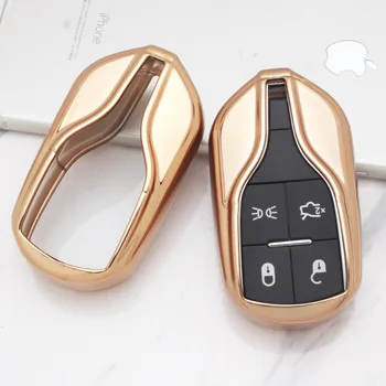 

Tpu Car Key Case Cover For Maserati Ghibli Levante Granturismo Quattroporte 2020 Key Chain Shell Key Holder Accessories