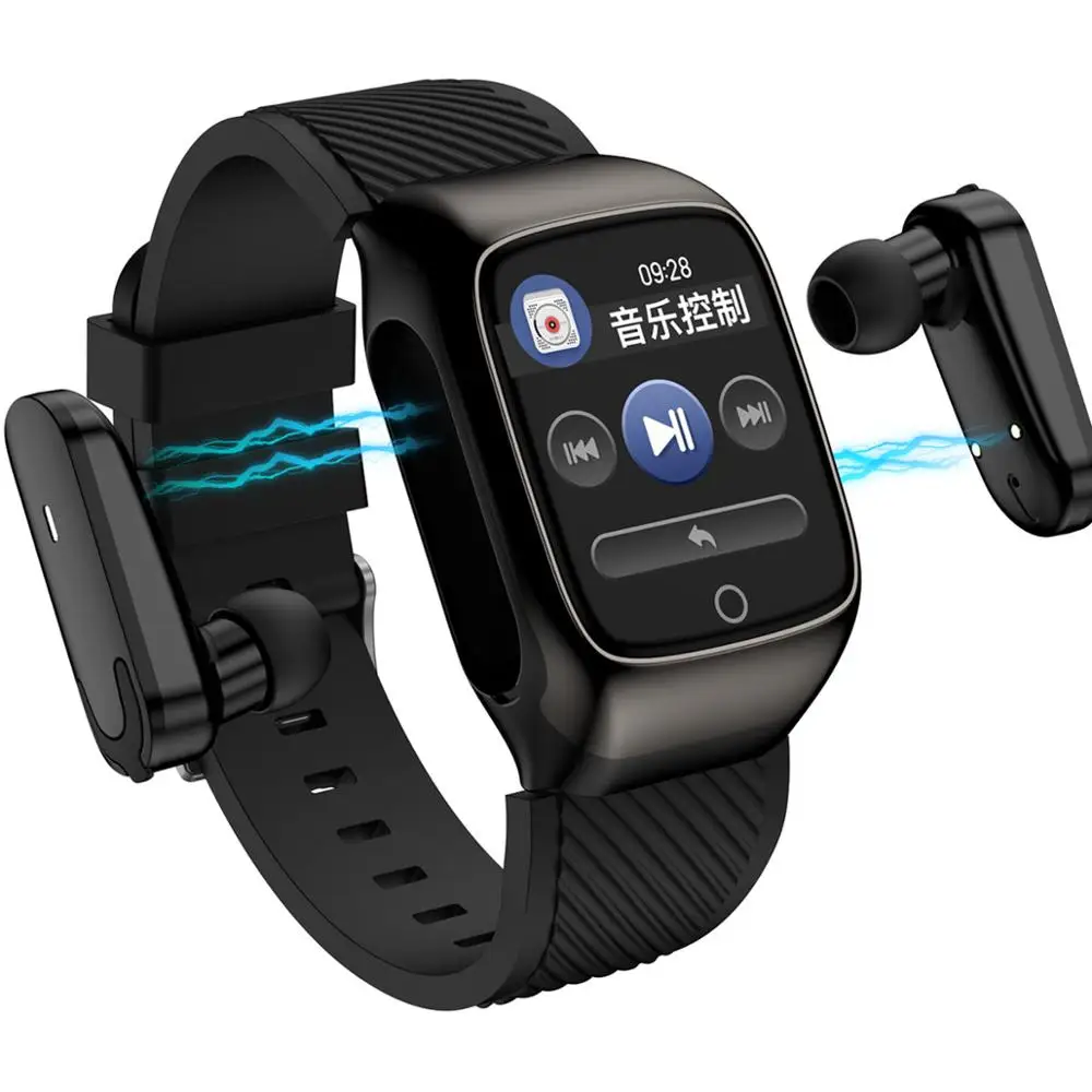 Мужские Смарт-часы S305 наушники-вкладыши с Bluetooth музыкальные спортивные для