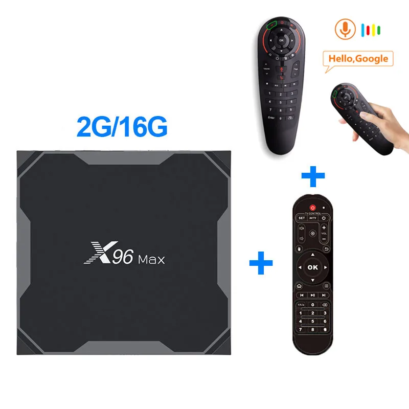 Android 8,1 ТВ приставка X96 MAX Amlogic S905X2 4 ГБ 32 ГБ 64 Гб ТВ приставка 2,4G и 5 ГГц Wifi 1000 м H.265 4 к медиаплеер смарт-бокс PK T95Q - Цвет: 2G16G Add G30