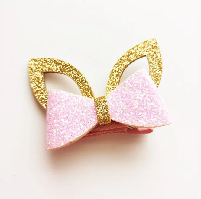 20 pcs/lot, 3.5 cm Hot Sale ear clip with hair hand bow hair accessories ribbon children hair rope fashion accessories