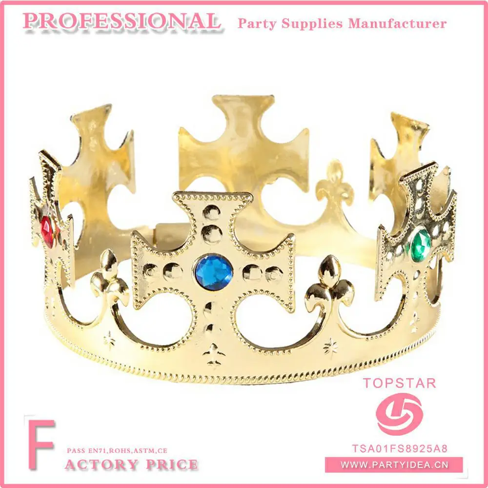 Halloween Ball Party Performance Props Photographic Prop Crown Headband King Crown Prince Headdress