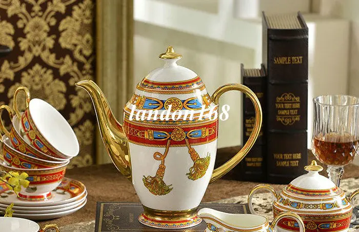 Керамический кофейный набор чашки из костяного фарфора и блюдца фарфоровый