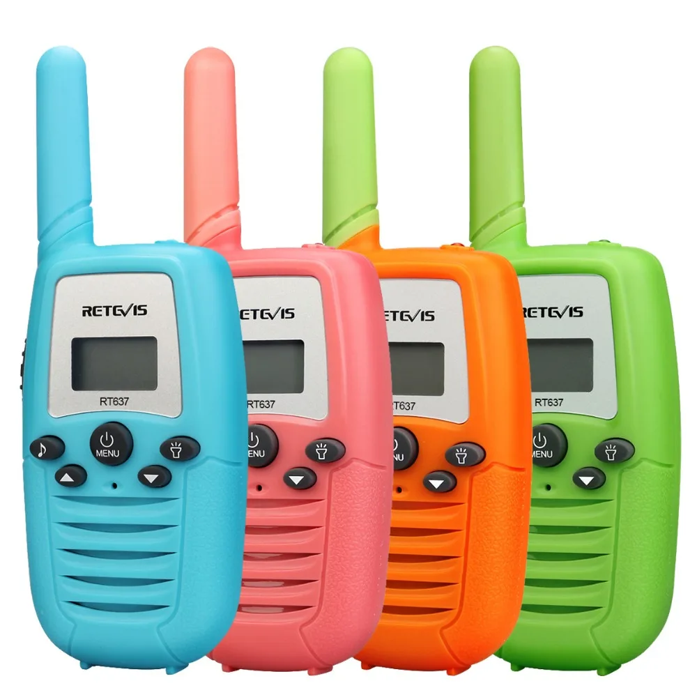 Retevis RT637/RT37 Walkie Talkie 2 шт двухстороннее радио PMR446 PMR FRS мини рация для детей фонарик VOX Рождественский подарок