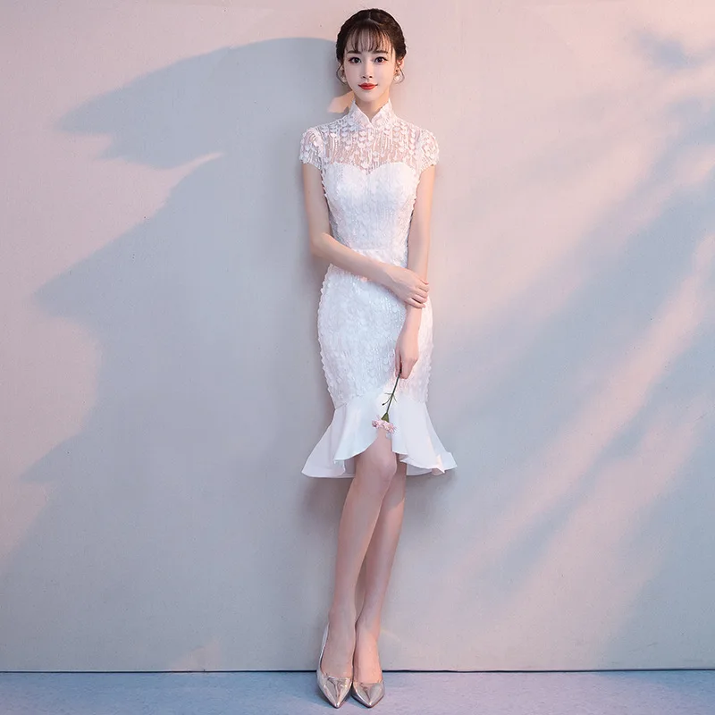 Классический улучшенный Cheongsam высокое качество vestidos элегантное свадебное платье невесты повседневные платья китайский стиль для женщин цветок Qipao