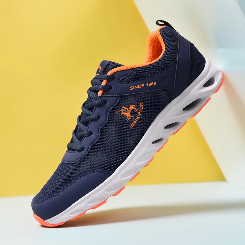 

Breathable Men's Sneakers Summer Running Shoes Blue Black Sport Shoes Walking Jogging Light Non Slip Air Mesh Sneakers Athletic