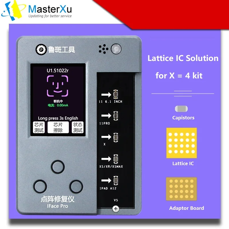 US $135.58 IFace Pro Programmer Face ID Dot Matrix Tool MasterXu Luban LB FaceID Repair For IPhone X XS XS Max XR 11 Pro Host Lattice IC