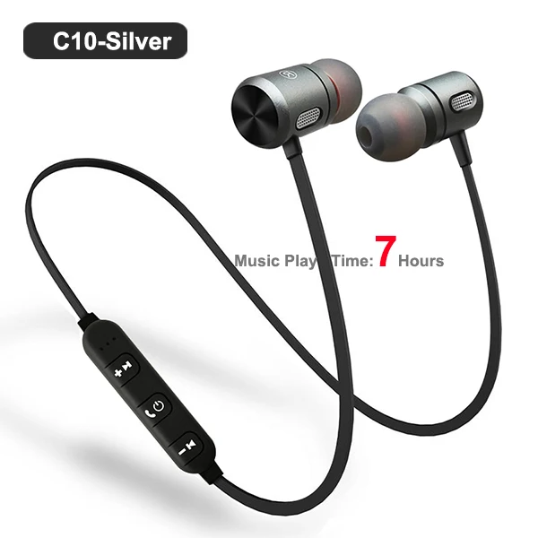 C10-7H FBYEG C10 C40W беспроводные bluetooth-наушники гарнитура спортивные наушники Bluetooth гарнитура с микрофоном магнитные наушники для телефона - Цвет: C10-7H