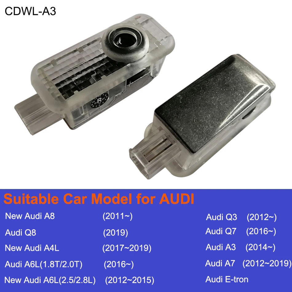 Светодиодный светильник-проектор для двери автомобиля, Luces Para, автоматический салонный лазерный светильник с логотипом s для Audi Q7 Sline RS3 A6 C6 A4 B8 A3 8P RS6 RS5