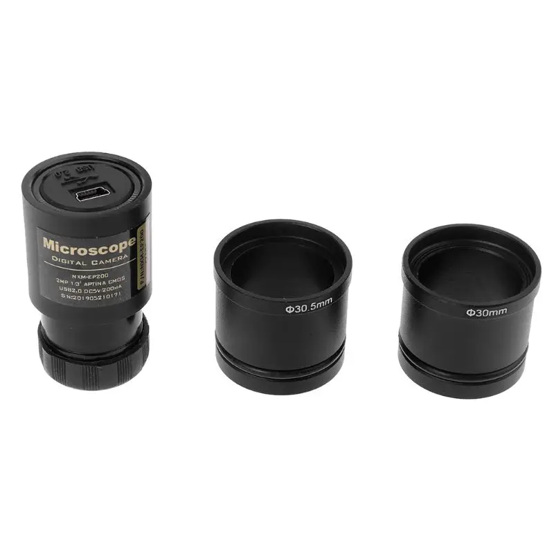 HD CMOS 2.0MP USB электронный окуляр микроскоп камера Монтажный размер 23,2 мм с кольцевыми адаптерами 30 мм 30,5 мм