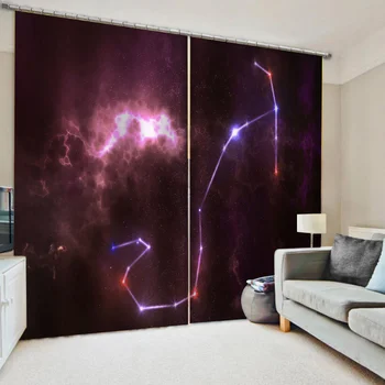

High quality custom 3d curtain fabric purple curtains Bedroom living room windproof thickening blackout fabric