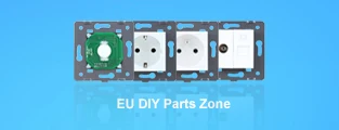 RainBo 2gan1way-кнопочный переключатель-части пластик-материалы DIY-функция аксессуара-ключ настенный выключатель ЕС-стандарт A721W/B