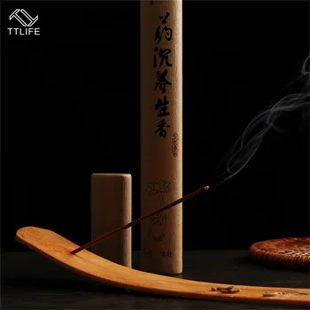 

TTLIFE Elegant Natural Plain Wooden Incense Burner Stick Incense Ash Board Aromatherapy Ash Catcher Holder Home Decor