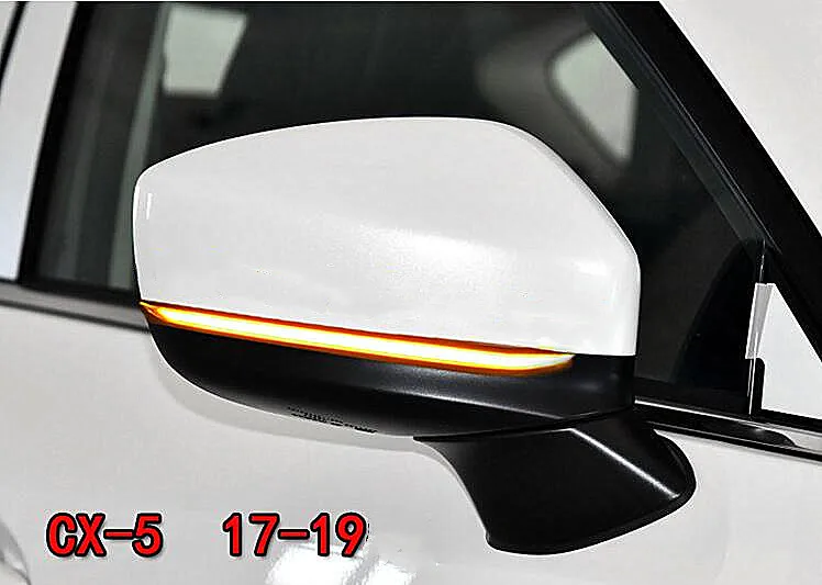 Динамический сигнал поворота светодиодный сбоку Зеркало заднего вида Индикатор последовательного мигалка светильник для Mazda CX-5 CX5 KF CX-8 CX-9 CX9
