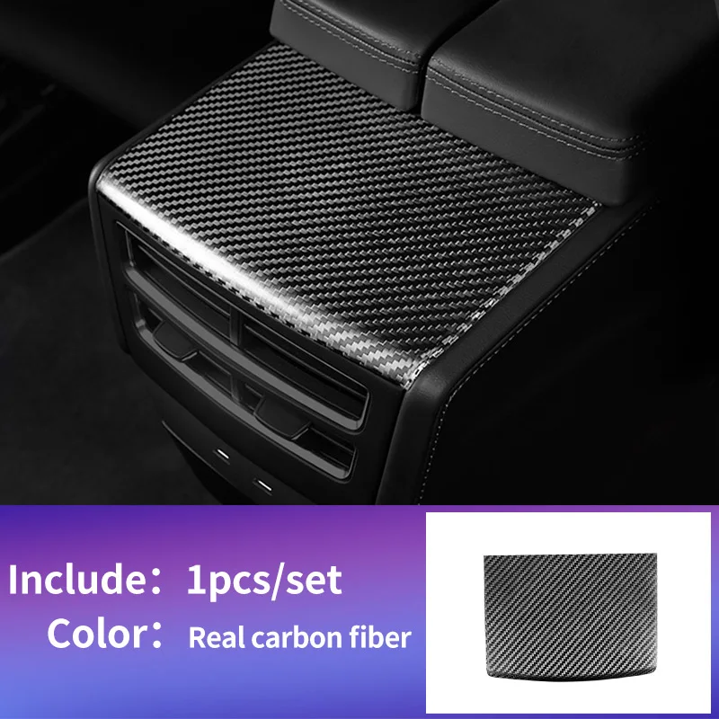 carbon fiber 1pcs Задняя панель для tesla модель s аксессуары tesla модель x Карбон tesla модель s автомобиль tesla модель s карбоновое волокно интерьер tesla x - Название цвета: carbon fiber 1pcs