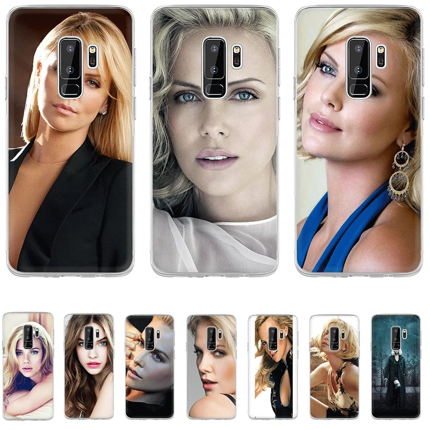 Чехол для Телефона TPU Samsung A5 A6 A7 A8 A9 A10 A20 A30 A40 A50 A60 A70 чехол Charlize Theron