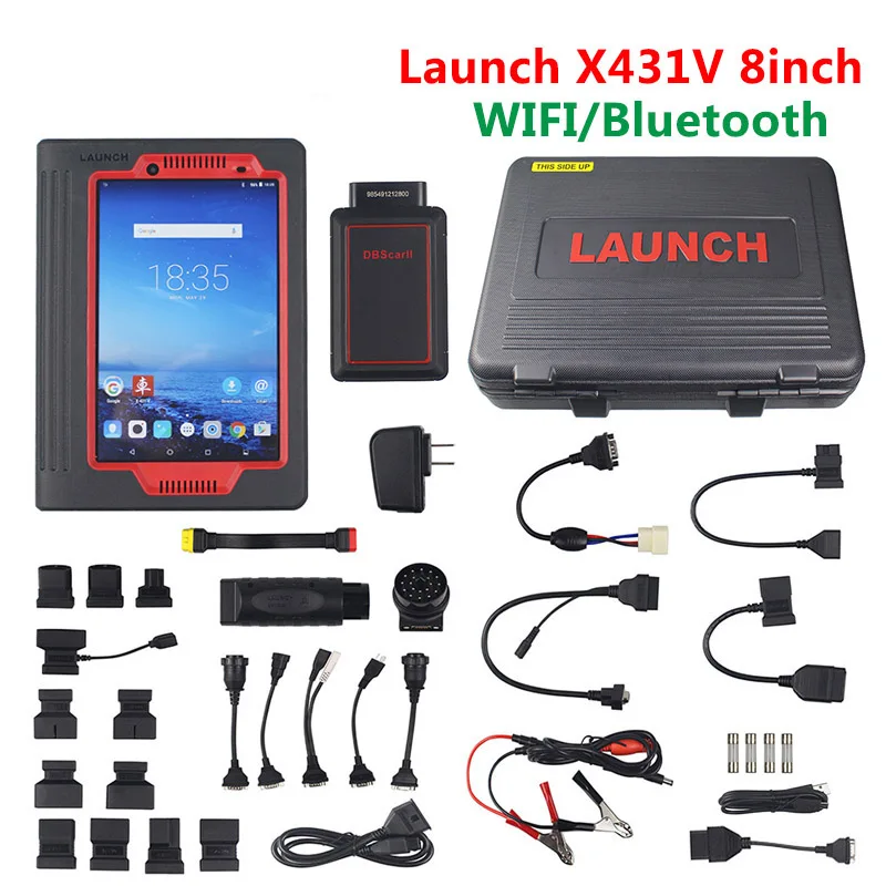 LAUNCH X431 V 8 дюймов планшет Wifi/Bluetooth бесплатное обновление онлайн X431 V полная система диагностический инструмент X431V 8 дюймов экран DHL бесплатно