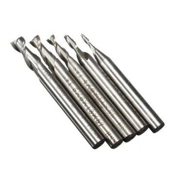 

5Qty 2/3/4/5/6mm 2-Flute Milling Cutter HSS End Mill CNC Engraving Bits Straight