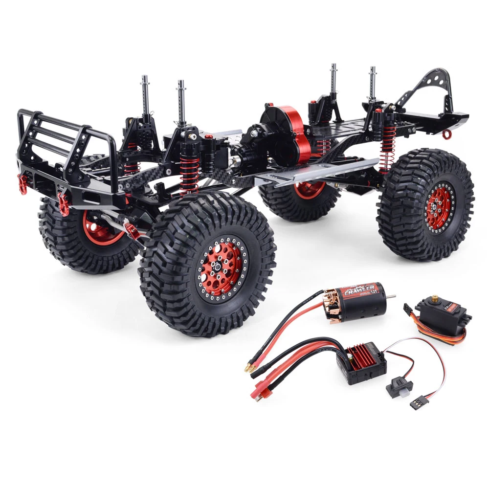 1:10 Масштаб RC Гусеничный SCX10 цельнометаллический карбоновый дверной мост +