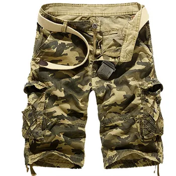 Pantaloncini casual da uomo mimetici da uomo pantaloncini cargo capispalla estate vendita calda cotone di qualità abbigliamento di marca pantaloni sportivi maschili militari 1