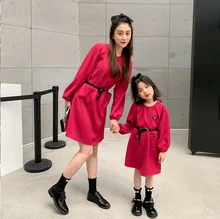 Robes de printemps pour mère et fille, à manches longues, paire Parent enfant, vêtements pour bébé, nouvelle collection 2022