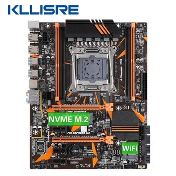 

Kllisre X99 Desktop motherboard LGA 2011-3 with M.2 NVME slot wifi Support four channels DDR4 ECC SATA3.0 USB3.0