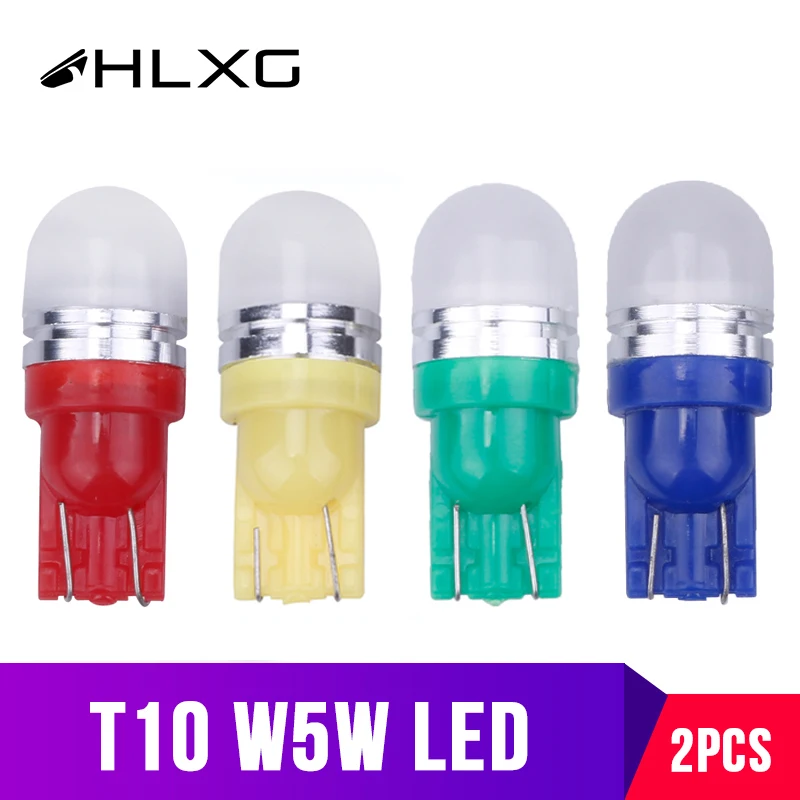 Car Styling Auto LED T10 194 W5W 2835 SMD Bulbs Reading Side Brake Clearance Lights Yellow White Ice Blue Signal Lamps 12V | Автомобили и