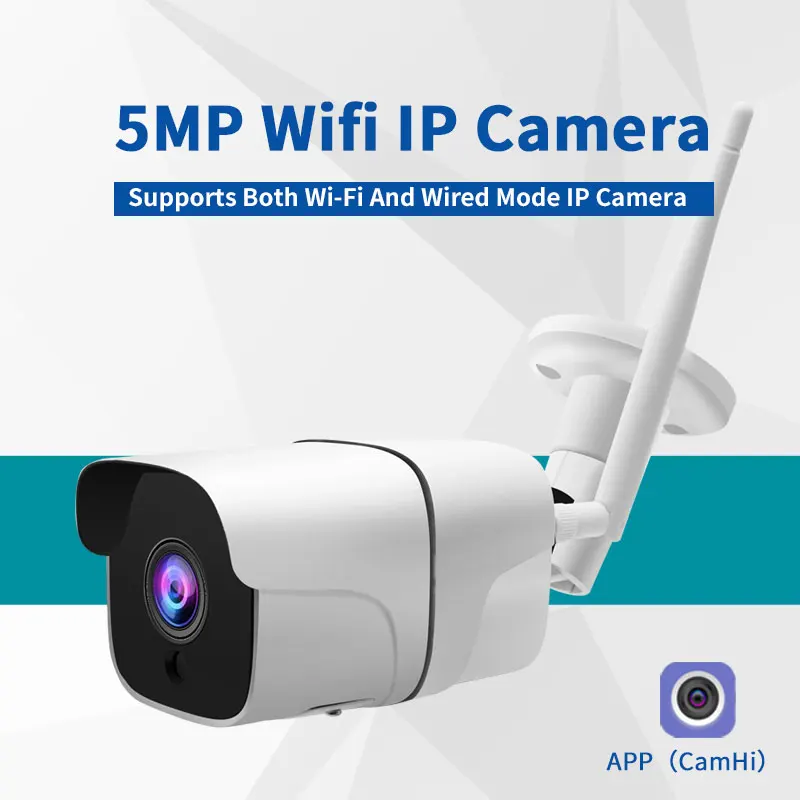  A due Vie Audio 5MP del IP di Wifi Della Macchina Fotografica Esterna Senza Fili Onvif Full HD di V