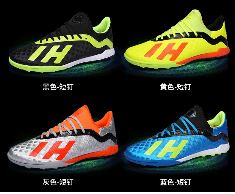 NIKEZI унисекс для мужчин и женщин ребенок для мальчиков и девочек Газон Футбол Повседневная обувь длинные шипы ногтей AG SG FG газон TF футбол кроссовки