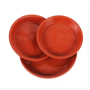 

12PCS Plant Flowerpot Saucer Plastic Drip Pot Tray for Fleshiness Planter Garden Balcony - 235mm Diameter (Red))
