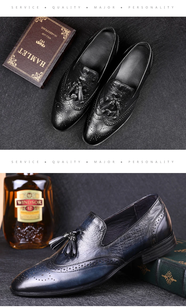 Мужские туфли-оксфорды из натуральной коровьей кожи; модельные туфли; размеры 36-48; модные броги; деловая Свадебная мужская обувь