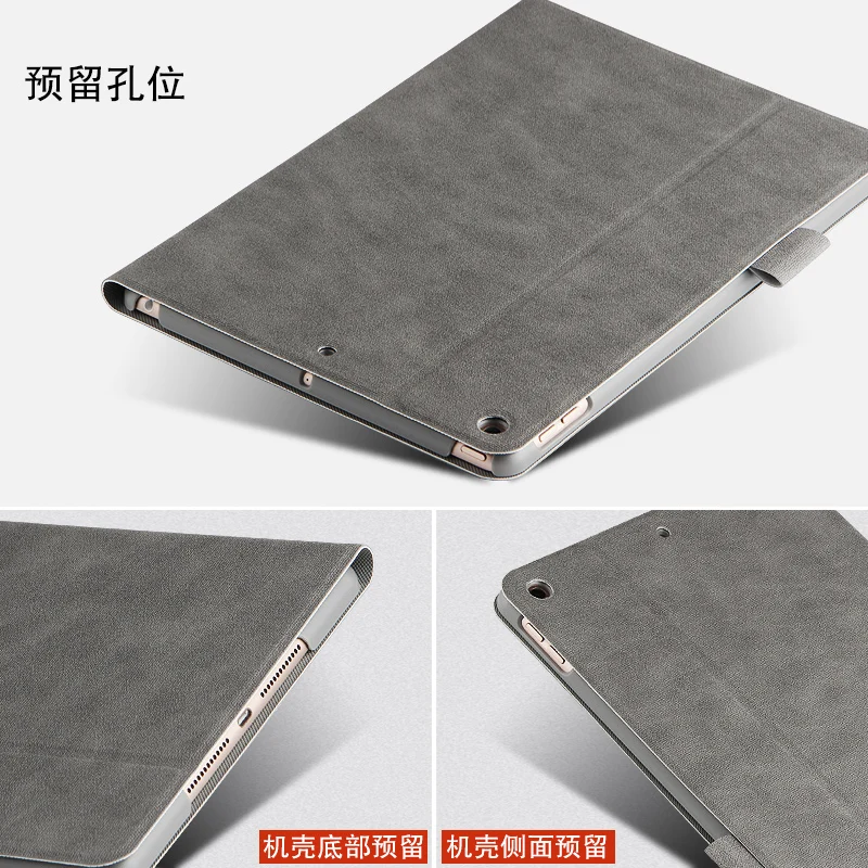 Голова оленя из искусственной кожи чехол для IPad 7th Gen 10," A2197 A2198 чехол-подставка для планшета Защитный Авто смарт-чехол для сна/пробуждения+ ручка
