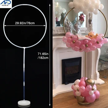 

1 Set Round Circle Balloon Stand White Balloon Arch Frame Stand Holder Kit Column Base Wedding Decorations Event Party Supplies