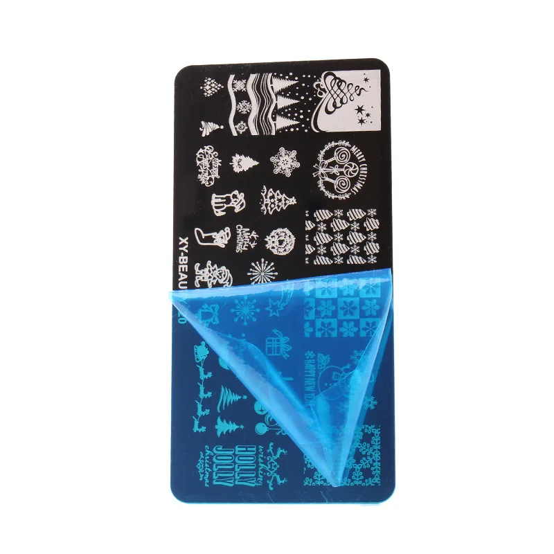 1 Pcs Mixed Design Line Animals Stainless Steel Nail Stamping Plates Rectangular Image Template DIY Manicure Stencils Tools