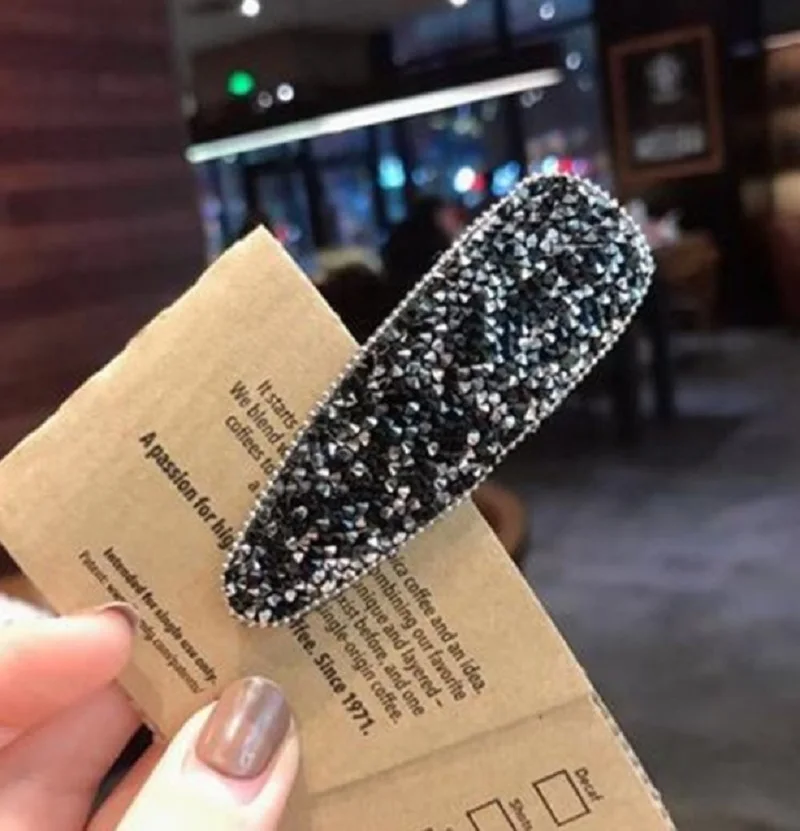 1 шт. Новая мода квадратная капля Bling хрустальные шпильки для волос головные уборы для женщин девушек Стразы заколки невидимки для волос заколка аксессуары