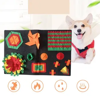 

Pet Dog Snuffle Mat Nose Training Sniffing Pad Feeding Blanket Felt Cloth Cushion Relieve Stress Fun Play Puzzle Toys 90x60cm