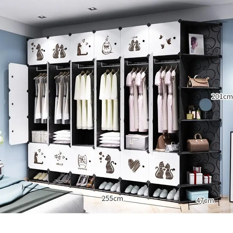 Armario Ropa Ropero Moveis Para Casa Meuble Rangement Guarda Roupa мебель для спальни шкаф Mueble De Dormitorio гардероб - Цвет: Version R