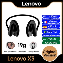 Lenovo X3 Bone Conduction Headphone Turbo-Level Screen Wireless Bluetooth Stereo Headset Sports Earphone With Microphone For Run
