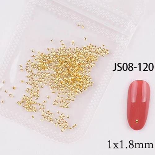 1bag approx 500pcs nail art metal rivets Nail Studs Slider Manicure metal patch for nail accessories decoration jsce-25dtrd JS08-120