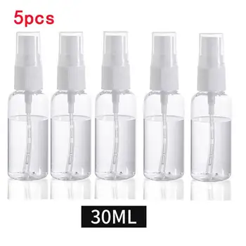 

5Pcs Travel Transparent Plastic Perfume Atomizer 30ml Micro Empty Spray Can Be Bottled Reusable Spray Bottle Random Color
