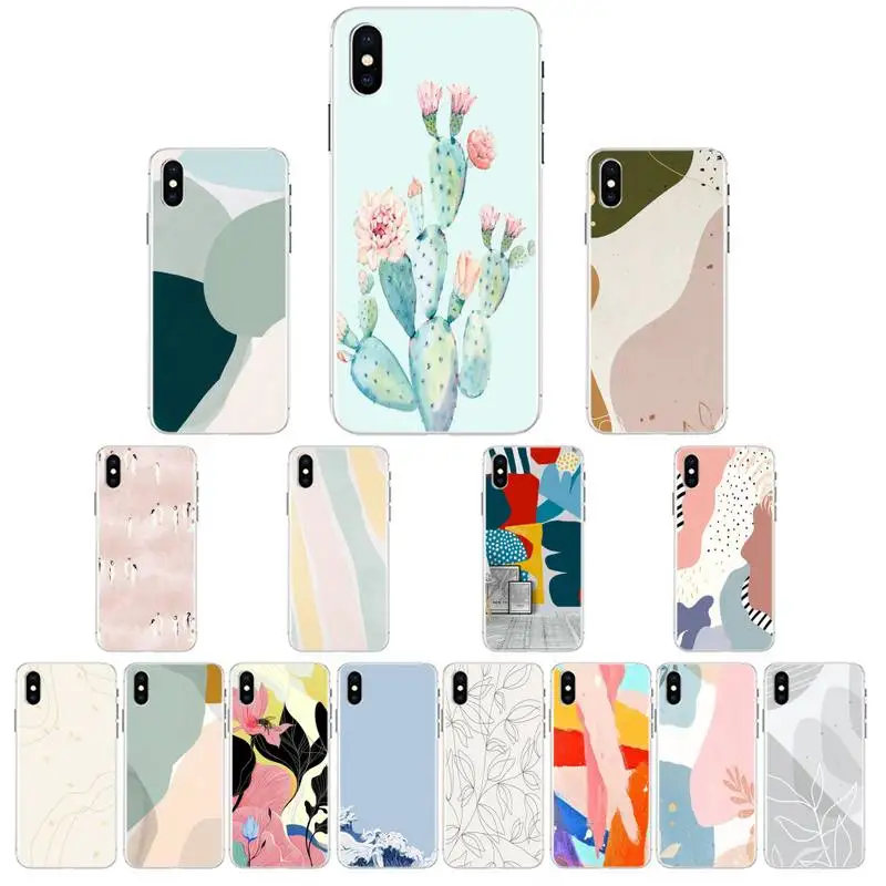 Мягкий силиконовый чехол из ТПУ с абстрактным рисунком для iPhone 11 pro XS MAX 8 7 6 6S Plus X 5