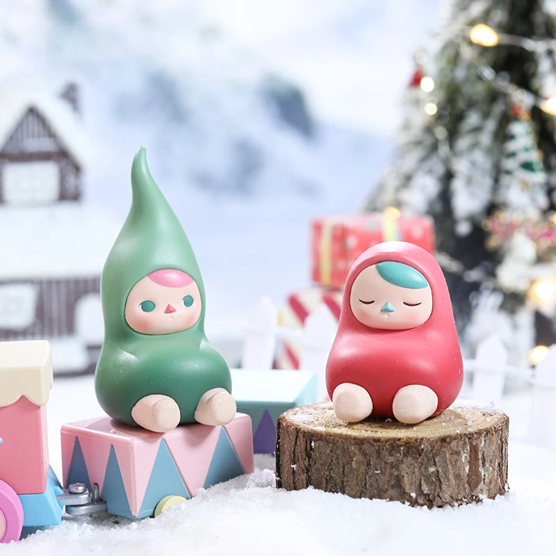 Pucky Рождественский эльф 12 шт. глухая коробка POP MART рождественские игрушки коллекция украшения Ограниченная серия кукла подарок на день рождения фигурка