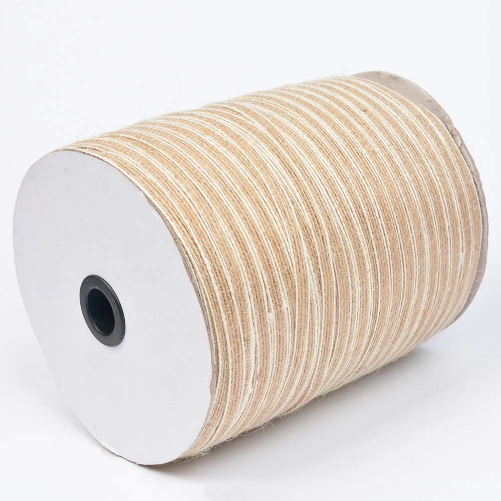 50m Natural Jute Burlap Ribbon Rustic Vintage Wedding Decor 5mm Width ...