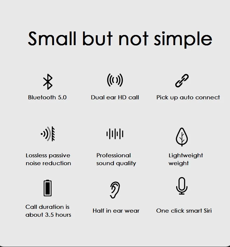 remax Dual main headset true wireless stereo Bluetooth earphone Bluetooth 5.0 Smart wireless touch Support huawei/xiaomi/iphone