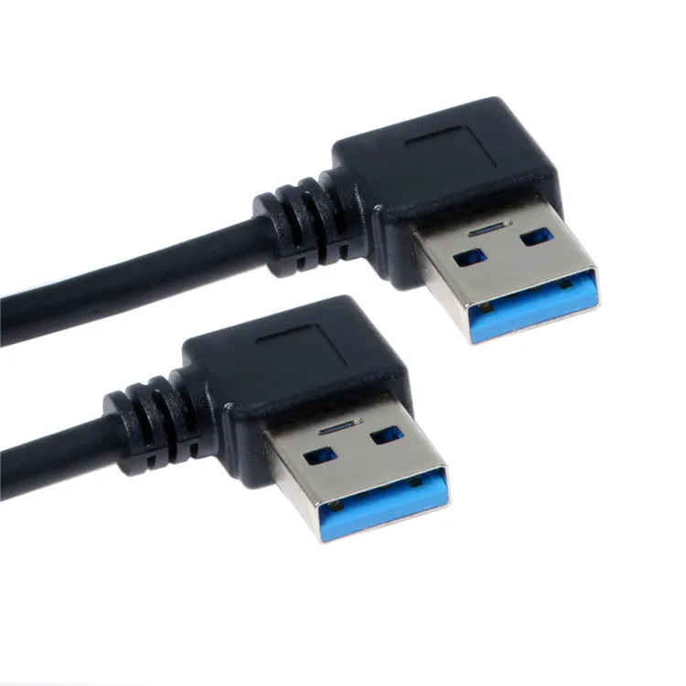 

20CM 90 Degree right angled USB3.0 male to right angled USB3.0 male cable for PC hardisk