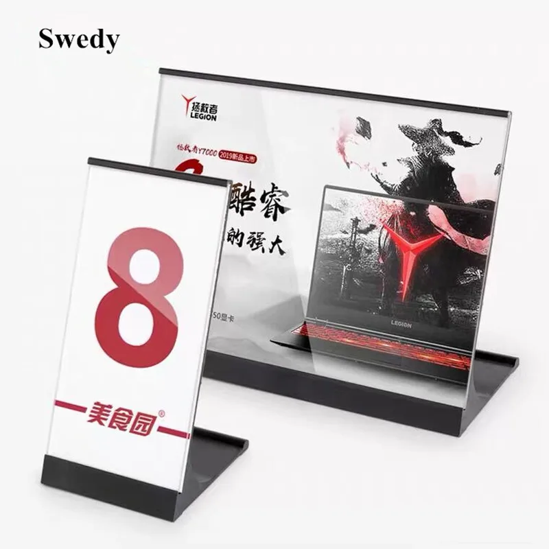 15x12cm Metal Sign Holder Stand Slanted Photo Picture Poster Frames Table Number Menu Holder Display Rack a4 double side metal table poster display stand sign holder signboard advertising pop poster picture frame display rack