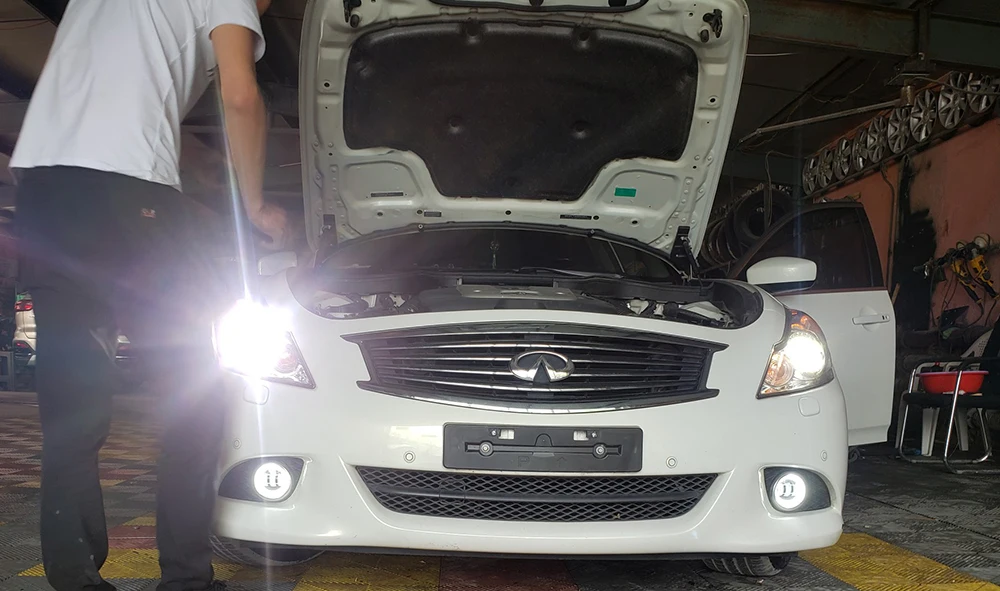 Upgrade Led Fog Light PTF Angel Eyes DRL Aperture Car Headlight for Mitsubishi Pajero Montero Shogun MK3 V73 V79 V77 2003-2006 detail image 28