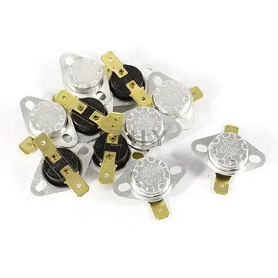 

10 Pcs KSD301 250V 10A 75 Celsius Normal Close Temperature Controlled Switch