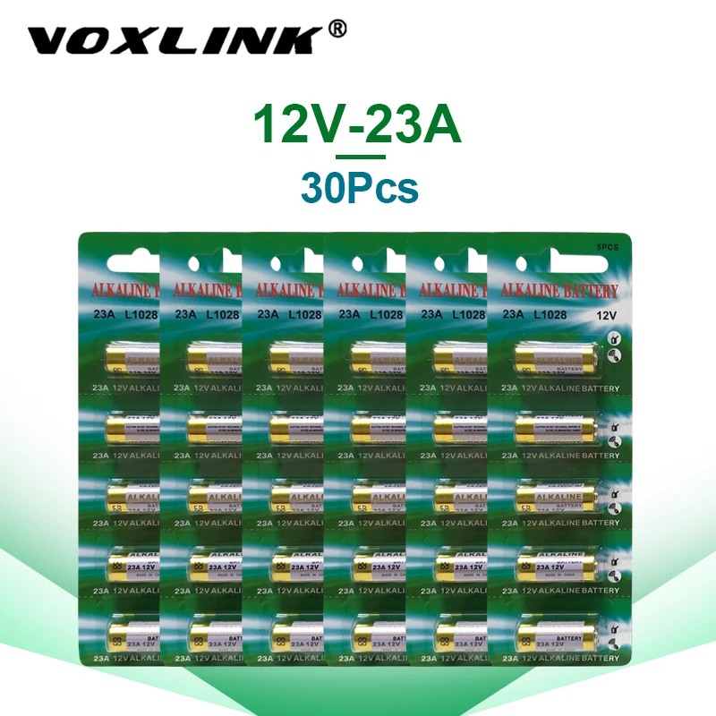 VOXLINK 30 шт. 23A 12 В батареи для дверного звонка сигнализации Автомобильная