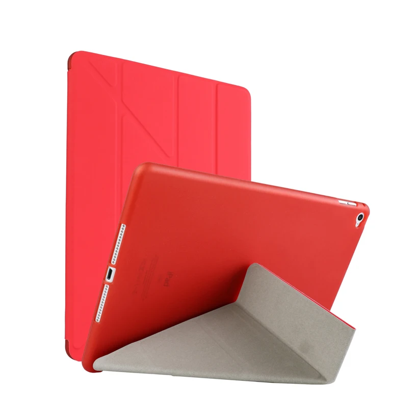 Tablet Case For iPad2018 Pro 10.5 MINI 4 5 1 2 3 Air 2 Cases Flip PU Leather Bumper For IPAD5 6 2 3 4 Covers Fundas - Цвет: Red